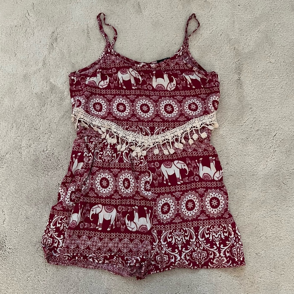 Aztec and Elephant Romper